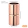 HINZIC 10Pcs Straight Copper Coupling Fittings 14 ID Welding Joint for HVAC Air Conditioner Solder Connection Connector End Repair Coupler with Rolled Tube Stop Sweat Ends