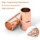 HINZIC 10Pcs Straight Copper Coupling Fittings 14 ID Welding Joint for HVAC Air Conditioner Solder Connection Connector End Repair Coupler with Rolled Tube Stop Sweat Ends