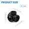 Home TZH 4Pack 12 Black 4Way Side Outlet Tee Corner Cast Malleable Iron Pipe Fitting for Industrial Pipe Furniture and DIY Decoration