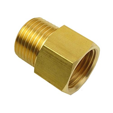 HongBoW Hardware Brass Pipe Fitting Metric M20 x 15 Male To 12 NPT Female Adapter