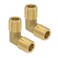 Hooshing 14 Inch NPT Elbow 90 Degree Street Elbow 14 NPT Male to 14 NPT Male Thread Brass Pipe Fitting 2 Pack