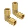 Hooshing 14 Inch NPT Elbow 90 Degree Street Elbow 14 NPT Male to 14 NPT Male Thread Brass Pipe Fitting 2 Pack