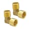 Hooshing 2PCS 90 Degree Street Elbow 12 NPT Male to 12 NPT Female Brass Pipe Fitting