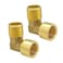 Hooshing 2PCS 90 Degree Street Elbow 12 NPT Male to 12 NPT Female Brass Pipe Fitting