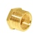Hooshing 2PCS Brass Reducing Hex Bushing 34 NPT Male to 38 NPT Female Reducer Pipe Convert Adapter
