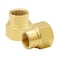 Hooshing 2PCS Brass Reducing Pipe Fitting 38 NPT Female to 14 NPT Female Thread Reducer Coupler
