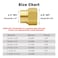 Hooshing 2PCS Brass Reducing Pipe Fitting 38 NPT Female to 14 NPT Female Thread Reducer Coupler