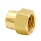 Hooshing 2PCS Brass Reducing Pipe Fitting 38 NPT Female to 14 NPT Female Thread Reducer Coupler