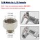 Hooshing 2PCS Faucet Hose Adapter 12 G Female to 38 Male Compression Brass Pipe Fitting Water Hose Adapter for RV Kitchen Bathroom Plumbing Pipe Connector with Washers