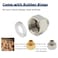 Hooshing 2PCS Faucet Hose Adapter 12 G Female to 38 Male Compression Brass Pipe Fitting Water Hose Adapter for RV Kitchen Bathroom Plumbing Pipe Connector with Washers