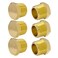 Hooshing 38 NPT Plug Brass Male Outer Hex Head Pipe Fitting 6 Pack