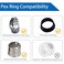 Hooshing 5 Pack Pex 34 Inch x 34 Inch NPT Male Adapter Brass Crimp Fitting