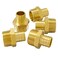 Hooshing 5 Pack Pex 34 Inch x 34 Inch NPT Male Adapter Brass Crimp Fitting