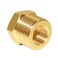 Hooshing 6PCS 12 NPT Male x 14 NPT Female Brass Reducer Hex Bushing Pipe Fitting Hose Tube Adapter