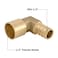 Hooshing 6PCS Pex 12 x 12 Female Sweat 90 Degree Elbow Adapter Brass Copper to PEX Fittings ONLY for PEX B pipes