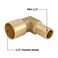 Hooshing 6PCS Pex 12 x 12 Female Sweat 90 Degree Elbow Adapter Brass Copper to PEX Fittings ONLY for PEX B pipes