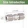 Horiznext 14 inch Stainless Steel 304 Compression Fitting for tube connect air line brass pipe adapt copper brake hose water fuel system 2 pcs