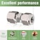 Horiznext 38 inch Stainless Steel 304 Compression Fitting for tube connect air line brass pipe adapt copper brake hose water fuel system 2 pcs