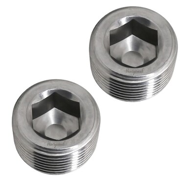 Horiznext horiznext npt1 stainless steel 304 male thread internal hex countersunk pipe plug fitting adapt tube socket connect water valve cap 2 pcs
