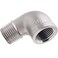 Horiznext stainless steel NPT 12 elbow fitting 90 degree with both male and female thread connecting water pipe air hose pvc tube cast coupling 1 pc