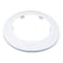 INDPROD Indprod Fit 295 Outer Diameter Flange Water Pipe Cover Decoration White Pipe Cover Radiator PP Plastic 75mm Escutcheon Collar for Wall Pipe Tube Decoration 2PCS