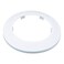 INDPROD Indprod Fit 295 Outer Diameter Flange Water Pipe Cover Decoration White Pipe Cover Radiator PP Plastic 75mm Escutcheon Collar for Wall Pipe Tube Decoration 2PCS