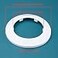 INDPROD Indprod Fit 295 Outer Diameter Flange Water Pipe Cover Decoration White Pipe Cover Radiator PP Plastic 75mm Escutcheon Collar for Wall Pipe Tube Decoration 2PCS
