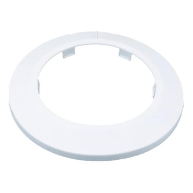 INDPROD Indprod Fit 295 Outer Diameter Flange Water Pipe Cover Decoration White Pipe Cover Radiator PP Plastic 75mm Escutcheon Collar for Wall Pipe Tube Decoration 2PCS