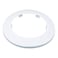 INDPROD Indprod Fit 295 Outer Diameter Flange Water Pipe Cover Decoration White Pipe Cover Radiator PP Plastic 75mm Escutcheon Collar for Wall Pipe Tube Decoration 2PCS