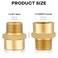 inwindrain Inwindrain 2 Pack 12 G BSP Female Thread to US 12 NPT Male Thread Pipe FittingBrass Pipe Fitting AdapterG to NPT Adapter 12 Inch