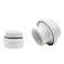 JB Products Air Admittance Valve AAV 20 DFU 2 x 112 with Threaded Adapter PVC Construction Plumbing Vent Valve for Drainage Systems White