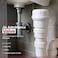 JB Products Air Admittance Valve AAV 20 DFU 2 x 112 with Threaded Adapter PVC Construction Plumbing Vent Valve for Drainage Systems White