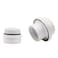 JB Products Air Admittance Valve AAV 20 DFU 2 x 112 with Threaded Adapter PVC Construction Plumbing Vent Valve for Drainage Systems White