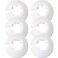 JJHXSM 6pcs 34inch Flange Water Pipe Cover Decoration 20mm White Pipe Cover Radiator for Wall Pipe Decoration