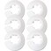 JJHXSM 6pcs 34inch Flange Water Pipe Cover Decoration 20mm White Pipe Cover Radiator for Wall Pipe Decoration
