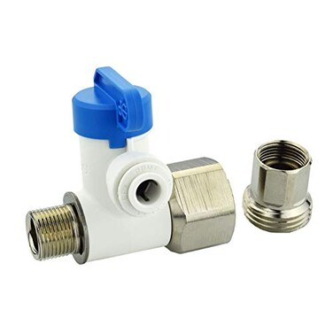 John Guest Speedfit 12 x 38 x 14 Inch Angle Stop Adapter Valve Pusht to Connect Plastic Plumbing Fitting ASVPP5LFUS