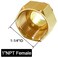 Joywayus 1 NPT Thread Female 34 NPT Thread Male Hexagon Brass Pipe Fitting Adapter