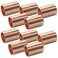 Joywayus 10PCS 38 ID Copper Coupling with Dimple Stop Straight Sweat Pipe Fitting Pressure Plumbing Solder Connection