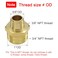 Joywayus 2PCS 34 NPT Male x 38 NPT Male Hexagon Brass Pipe Fitting Adapter