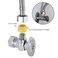 Joywayus 4PCS 12 G Male to 38 Compression Female Thread Bushing Pipe Fitting Brass Reducer Faucet Connector Water Hose Adapter Supply Line Adapter for RV Kitchen Bathroom Plumbing