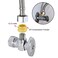 Joywayus 4PCS 12 G Male to 38 Compression Female Thread Bushing Pipe Fitting Brass Reducer Faucet Connector Water Hose Adapter Supply Line Adapter for RV Kitchen Bathroom Plumbing