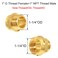 Joywayus Brass Fitting 1 G Thread Female1 NPT Thread Male Brass Pipe Fitting Adapter