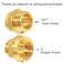 Joywayus Brass Fitting 1 G Thread Female1 NPT Thread Male Brass Pipe Fitting Adapter