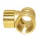 Joywayus Brass Pipe Fitting Barstock Tee 3 Way NPT 12 x 12 x 12 Hose Fitting Pack of 2