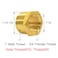 Joywayus Brass Reducing Hex Bushing 1 NPT Male to 34 NPT Female Pipe Fitting Reducer AdapterPack of 2