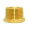 Joywayus Brass Reducing Hex Bushing 1 NPT Male to 34 NPT Female Pipe Fitting Reducer AdapterPack of 2
