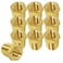 Joywayus Brass Reducing Hex Bushing 14 NPT Male to 18 NPT Female Pipe Fitting Reducer AdapterPack of 10