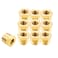 Joywayus Brass Reducing Hex Bushing 38 NPT Male to 18 NPT Female Pipe Fitting Reducer AdapterPack of 10
