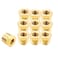 Joywayus Brass Reducing Hex Bushing 38 NPT Male to 18 NPT Female Pipe Fitting Reducer AdapterPack of 10