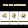 JSMOUID 18PCS 18 NPT Brass Male Pipe Plug Fitting Hex Counter Sunk Pipe Plug 18 NPT